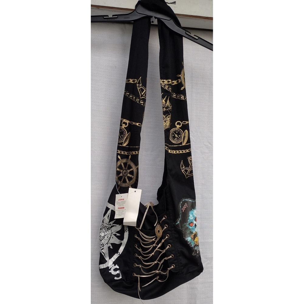 Disney Pirates Caribbean Special Event Crossbody Purse Bag Black New